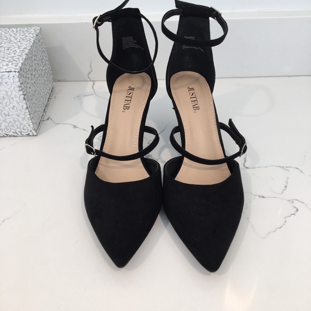 JUSTFAB POINTED TOE HEELS